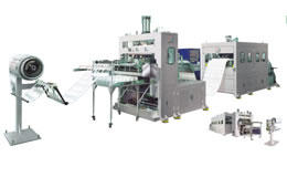 On-line Punching Plastic Thermoforming Machine
